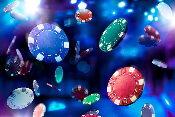 Slot game interface showing bet controls and spinning reels on mobile and desktop